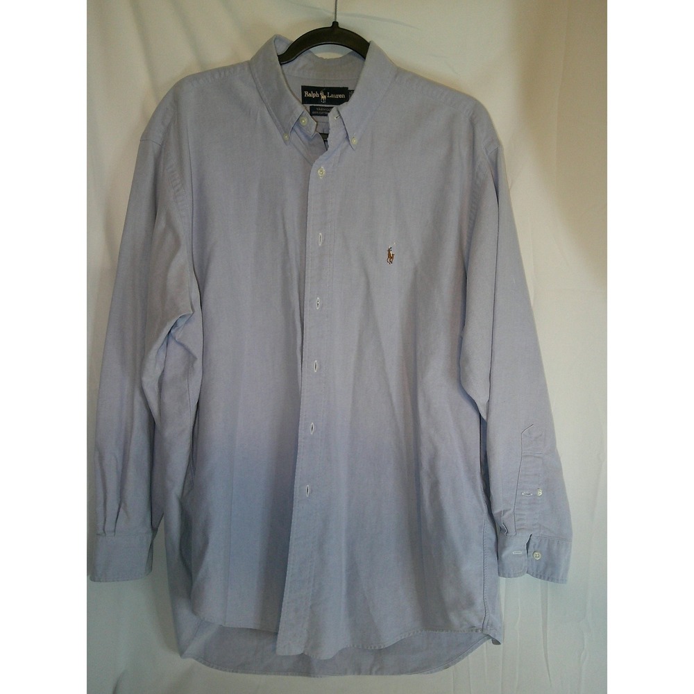 Ralph Lauren Mens Yarmouth Long Sleeve Button Down Shirt Size 16 1/2 - 33